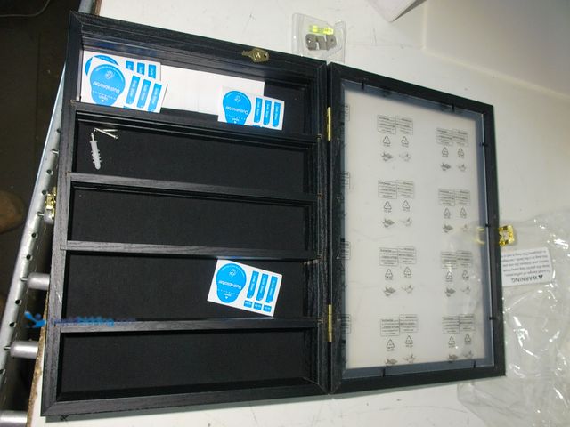 Lot 49-3600423 - Black Latching Faux Wood Document Display Case, Unused  Ref#CRS0209