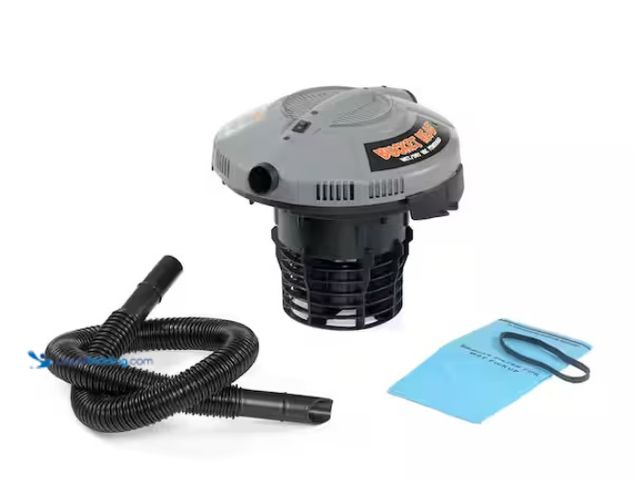 Lot 49-1574965 - Bucket Head 5 Gal. 1.75 Peak HP Wet Dry Vac Powerhead Shop Vacuum with Filter, Hose (Compatible with...