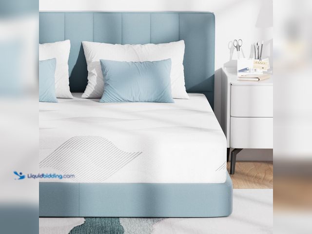 Lot 49-5572004 - Twin Mattress, 10 Inch Cooling Gel Memory Foam Mattress. Model; B0F841DPYN. Unused