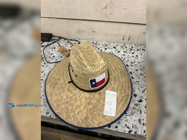 Lot 49-5476285 - Puerto Rico Flag Straw Hat 2pk. Unused