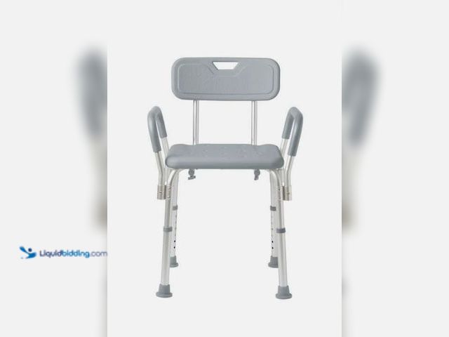 Lot 49-5459927 - Medline Shower Chair With Arms and Back. 350 Lbs Capacity. Model # G2-100KHX1