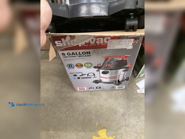 Lot 49-5542804 - Shop-Vac® 6 Gallon 5.0PHP Stainless Steel Wet/Dry Vacuum 1-7/8 Used