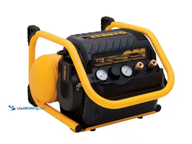 Lot 49-1575765 - DEWALT 2.5 Gal. Portable Electric Heavy Duty 200 PSI Quiet Air Compressor, Model # DWFP55130, Used, ...