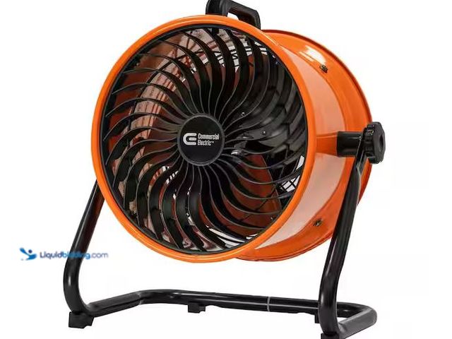 Lot 49-5555378 - Commercial Electric
10 in. 3-Speed High Velocity Turbo Fan, Unused, Works