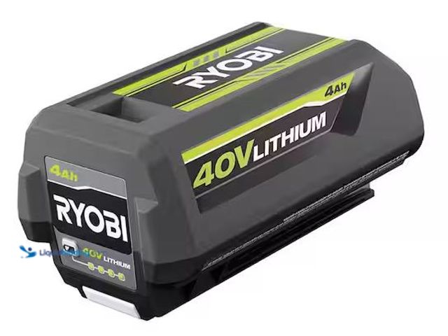 Lot 49-5460354 - RYOBI
40V Lithium-Ion 4.0 Ah Battery 
Internet # 307973316
Model # OP4040A1
Store SKU # 10039865...