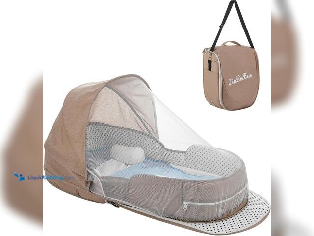 Lot 49-5488303 - Baby Travel Bassinet Portable Bassinets, Foldable Carry Bag Bassinet Travel Crib, Lightweight Baby L...