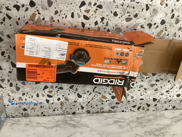 Lot 49-5452294 - RIDGID 18V SubCompact Brushless Cordless 3-Inch Multi-Material Saw (Tool-Only) with (3) Cutting Whee...