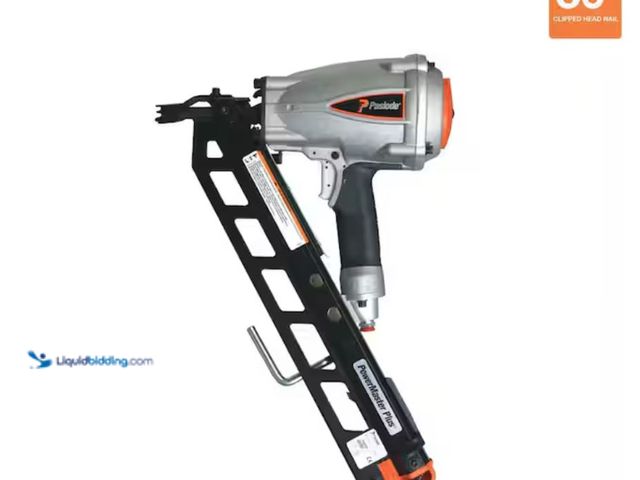 Lot 49-2026385 - Paslode Pneumatic 3-1/2 in. 30 degree Air Corded PowerMaster Plus Clipped-Head Framing Nailer, Model...