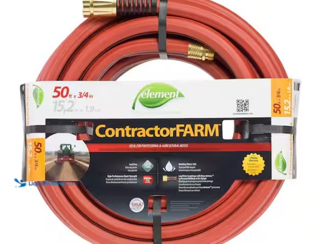 Lot 49-1550263 - Element Contractor Farm 3/4 in. x 50 ft. Heavy Duty Contractor Water Hose, Model # CELCF34050, Unuse...