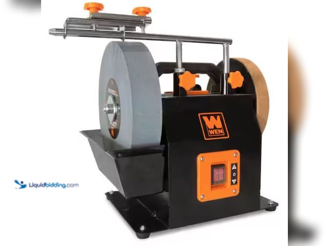 Lot 49-2006111 - WEN 10 in. 2-Direction Water Cooled Wet/Dry Sharpening System, Model # BG4270T, Slightly used, Has a...