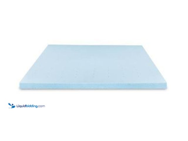Lot 49-1625203 - Style Well 3 in. Gel Infused Memory Foam King Mattress Topper, Model # THD-MFVT-3K, Unused.  Ref#CRS...