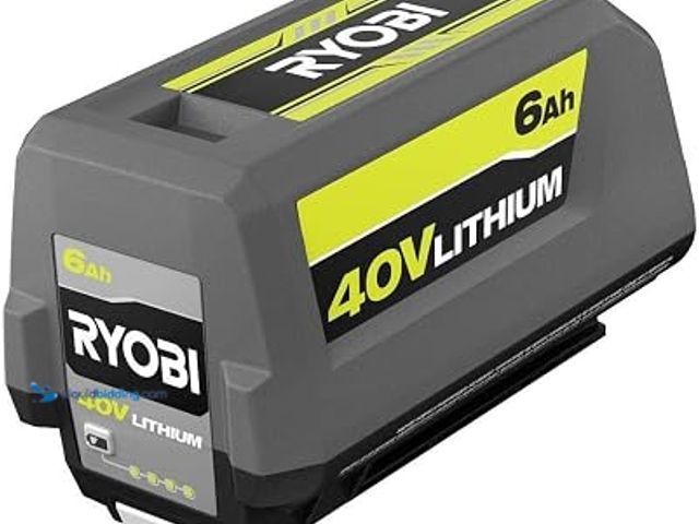 Lot 49-2022446 - RYOBI 40-Volt Lithium-Ion 6.0 Ah High Capacity Battery, Model # B07QMHMBCF, MSRP $190.00, Unused, Po...