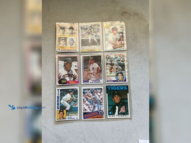 Lot 49-3503813 - NOT LOT OF 9 DETROIT TIGERS LEGEND ALAN TRAMMELL BASEBALL CARDS INCLUDING 1978 ROOKIE AND MUCH MORE