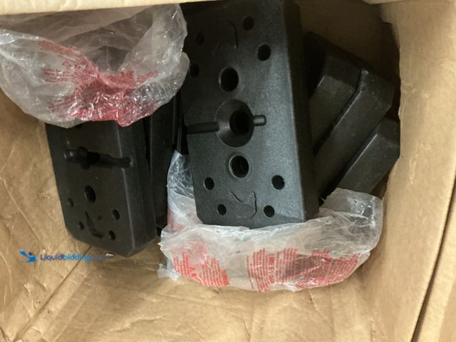 Lot 49-3528211 - Weight Plate Gym Set for Gym Cable Machines. Included about 8 plates and brackets. Used