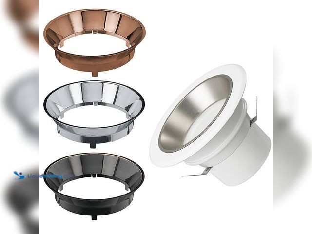 Lot 49-5414698 - 4 in. Adjustable CCT Integrated LED Recessed Light Trim Can Light with 4 Trim Color Trim Options 100...