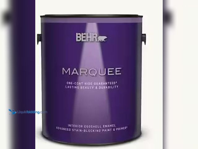 Lot 49-5486319 - BEHR MARQUEE
1 gal. Ultra Pure White Eggshell Enamel Interior Paint & Primer Internet # 204747490
...