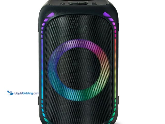 Lot 49-1622964 - onn Medium Party Speaker Gen. 2, 15.08", Model # 1154250172, Slightly used, Powers on, Scuffs/scratc...