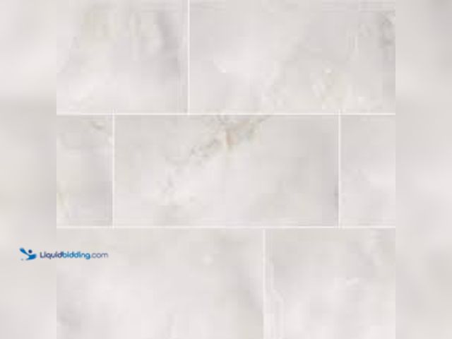 Lot 49-5448586 - Approx 60 sq ft - Daltile Kemperstone Onyx Gray Polished 12 in. x 24 in. Glazed Porcelain Stone Look...