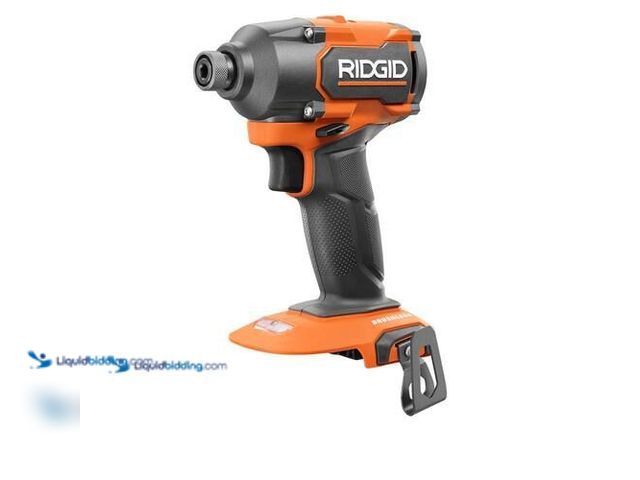 Lot 49-5575074 - RIDGID 18V Brushless Cordless 3-Speed 1/4 in. Impact Driver (Tool Only). Model # R862311B. Unused. U...