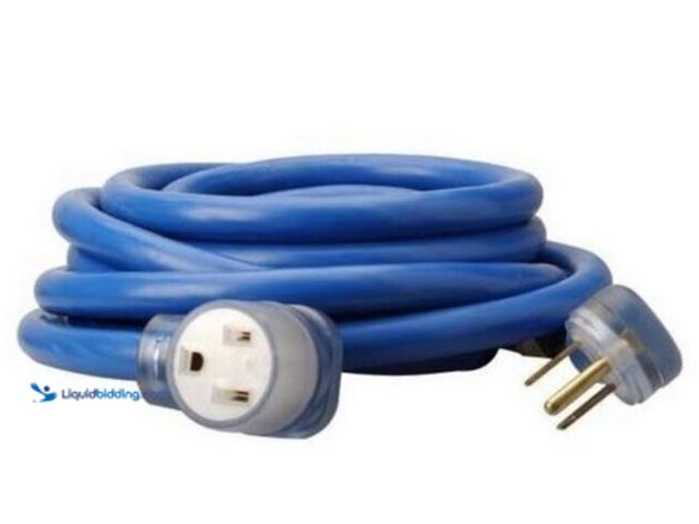 Lot 49-2001547 - Southwire Blue Welder Extension Cord, 25' Long, NEMA 6-50, Model # 0816345, Unused.   Ref#BIN0528