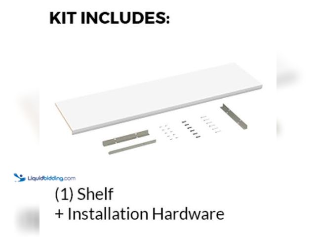 Lot 49-5545390 - ClosetMaid Impressions 48 In. White Top Shelf Kit 14485, Unused