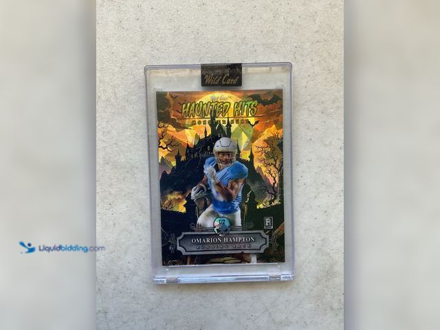 Lot 49-1977109 - Other 2025 WILD CARD HAUNTED HITS MONSTER HUNT OMARION HAMPTON ROOKIE FOOTBALL CARD 1/2 #COINS0723