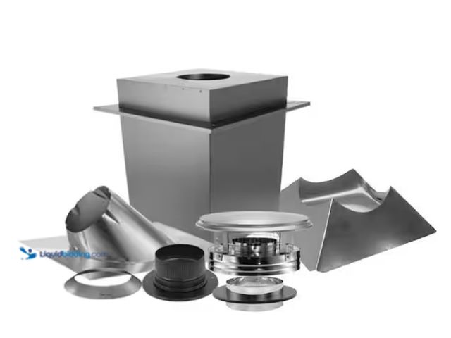 Lot 49-1570108 - DuraVent DuraPlus All-Fuel Chimney 6in. Diameter Basic Kit, Model # 6DP-KTUP, Unused, Scuffs & scrat...