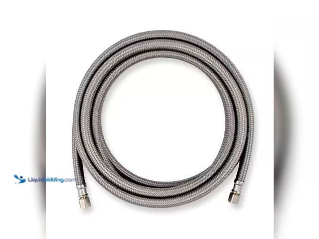 Lot 49-5396825 - (2 PACK) Everbilt 12 ft. Braided washing machine hose (UNUSED)