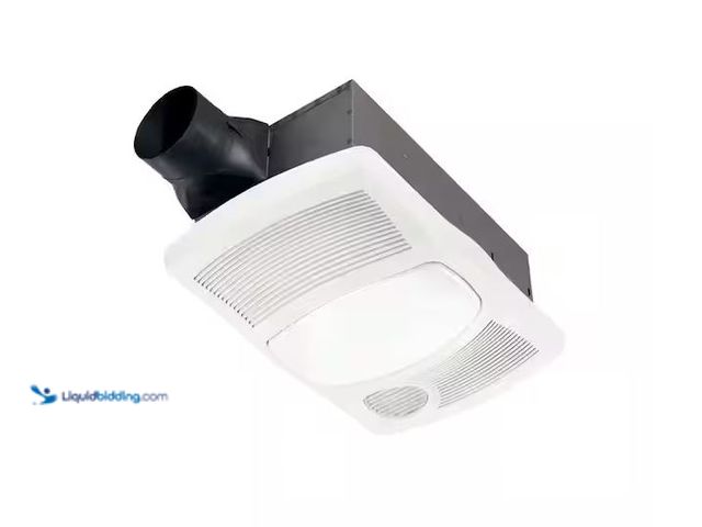 Lot 49-1576422 - Broan-NuTone 110 CFM Ceiling Bathroom Exhaust Fan with Light and 1500-Watt Heater Model # 765H110L, ...