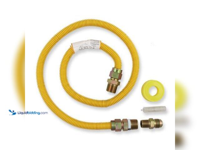 Lot 49-5544454 - Everbilt 4 ft. Thermal Excess Flow Valve Gas Range Connector Kit.  Model # 98255. Unused