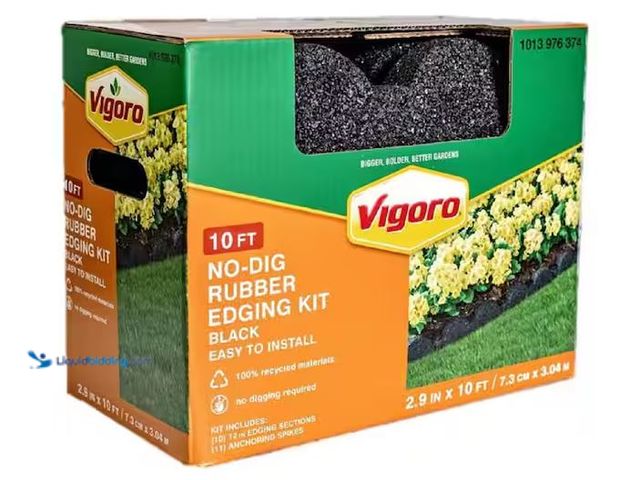 Lot 49-5573011 - Vigoro
13.5 in. x 3 in x 2.5 in. Black Rubber Edging (10-12 in. pieces), Unused