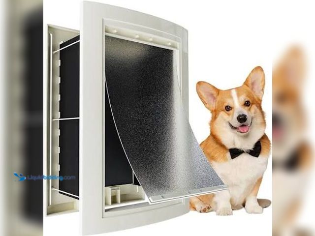 Lot 49-5545653 - Mounted Rectangular Pet Door for Medium dogs, Unused