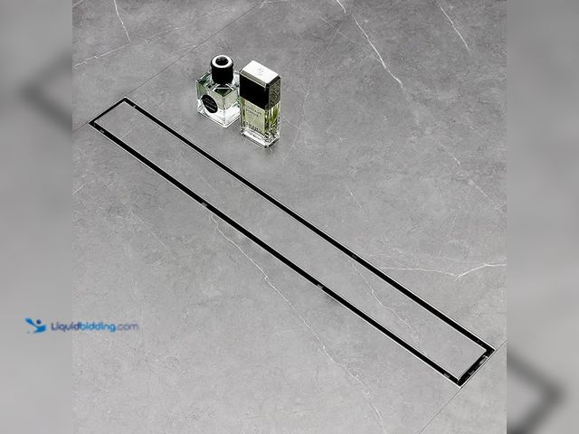 Lot 49-2001430 - SaniteModar Linear Shower Drain 48 inch with Tiled Stealth and 304 Stainless Steel Brushed Polished ...