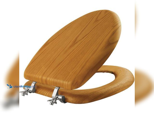 Lot 49-5435996 - Mayfair
Elongated Wood with Chrome Hinge Toilet Seat in Natural Oak Unused