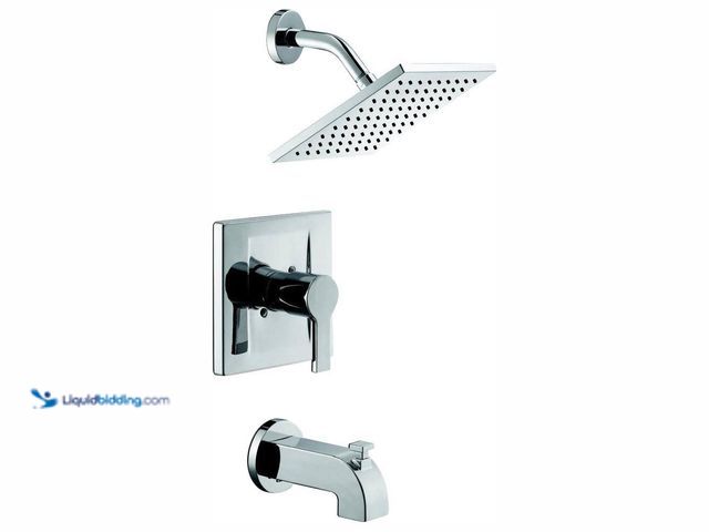 Lot 49-5449055 - Glacier Bay
Modern Single-Handle 1-Spray Tub and Shower Faucet 1.8 GPM in Chrome (Valve Included) (...