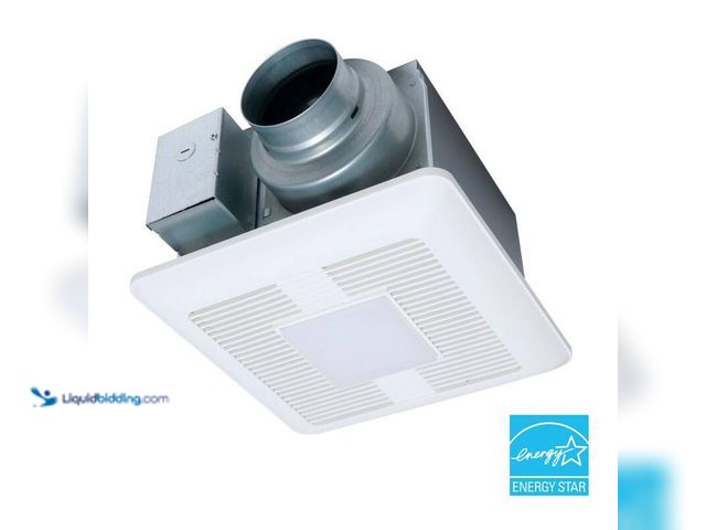 Lot 49-5406255 - Panasonic WhisperCeiling DC fan with LED lights, Pick-A-Flow Speed Selector 50, 80 or 110 CFM and Fl...