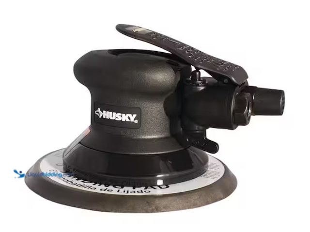 Lot 49-1570167 - Husky 6 in. Low Vibration Palm Sander, Built-in silencer to minimize noise, Model # H4830, Slightly ...