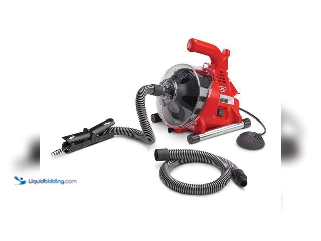 Lot 49-5449189 - RIDGID
PowerClear 120-Volt Drain Cleaning Snake Auger Machine for Heavy Duty Pipe Cleaning for Tubs...