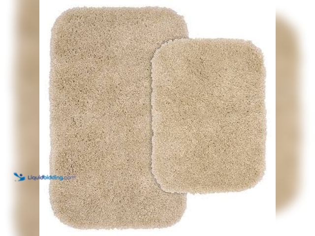 Lot 49-2024438 - Garland Rug 3pc Serendipity Shaggy Washable Nylon Bath Rug Set Linen : Microfiber, Machine Washable,...