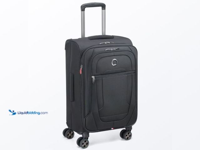 Lot 49-3610794 - Delsey Carry-On Plus Expandable Spinner - Black Model #40239780500, Slightly Used, Handle Dented Fro...