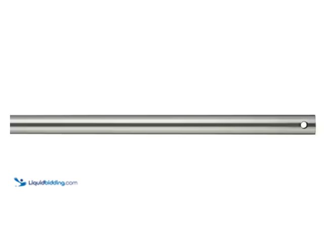Lot 49-2000248 - Lot of (4) Generation Lighting 24 in. Brushed Steel Extension Downrod, 1/2 in. Inside Diameter, Mode...