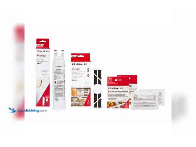 Lot 49-5410884 - Frigidaire Refrigerator Air and Water Filter Combo Kit for Frigidaire and Frigidaire Gallery 4-Pack....