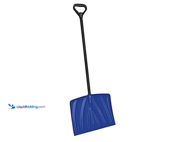 Lot 49-3528419 - Poly-coated Snow Shovel With 18 Inch Blade And Ergonomic D-grip Handle (2pack) (dusty) Unused