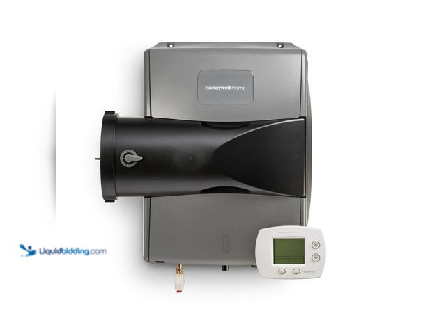 Lot 49-3540058 - Up to 4,000 Sq. ft. 17 Gallon Whole House Bypass Evaporative Humidifier with Digital Humidistat (una...