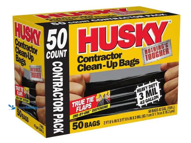 Lot 49-1550327 - (2) Husky 42 Gal. Contractor Bags (50-Count), Model # HK42WC050B, Unused, May be missing a few bags ...