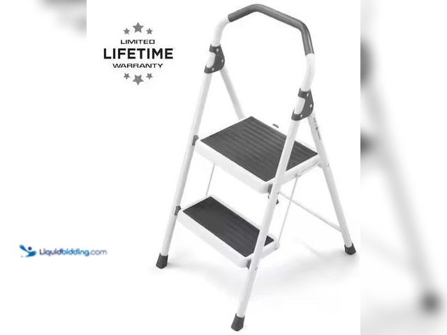 Lot 49-5460604 - Gorilla Ladders
2-Step Steel Lightweight Step Stool Ladder 225 lbs. Load Capacity Type II Duty Rati...