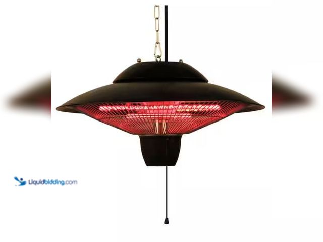Lot 49-2006210 - EnerG+ 1500-Watt Infrared Electric Outdoor Hanging Heater, Model # HEA-22000HBR, Unused, Has attachm...