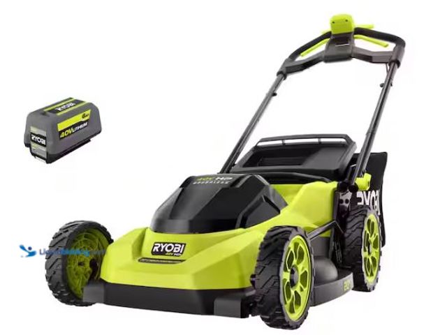 Lot 49-1627585 - RYOBI 40V HP Brushless 20 in. Cordless Electric Battery Walk Behind Self-Propelled Lawn Mower with 6...
