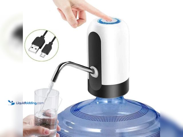 Lot 49-1820453 - USB Rechargeable Automatic Water Jug Pump Dispenser - NEW - High-Quality Material: BPA free drinking...