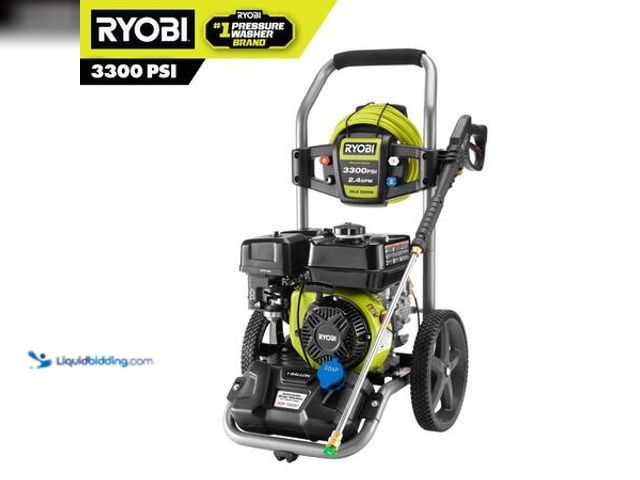 Lot 49-5549947 - RYOBI 3300 PSI 2.4 GPM Cold Water Gas Pressure Washer with 212cc Engine Model # RY80589 Used Attachm...